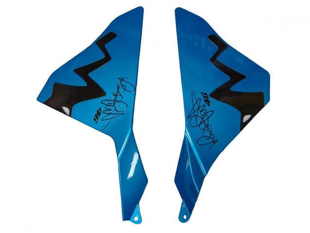 2015-2019 Yamaha YZF R1 Motorcycle Fairings - Blue Green Black Shark