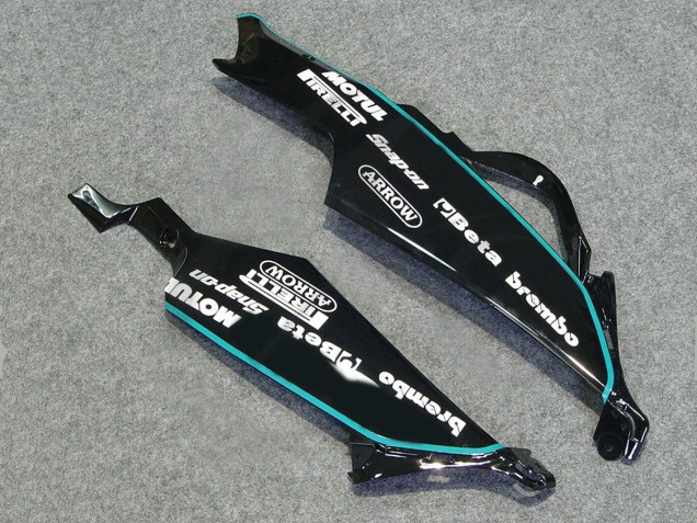 2006-2007 Suzuki GSXR 600/750 Motorcycle Fairings - White Blue Yellow Corona Alstare