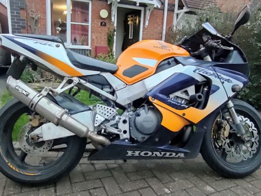 2000-2001 Honda CBR900RR 929RR Motorcycle Fairings - Silver Orange Blue