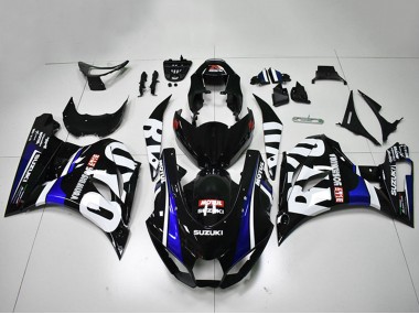 2017-2024 Suzuki GSXR 1000 Motorcycle Fairings - Black White Blue Motul