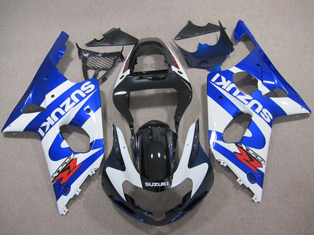 2000-2002 Suzuki GSXR 1000 Motorcycle Fairings - Blue White Black Red