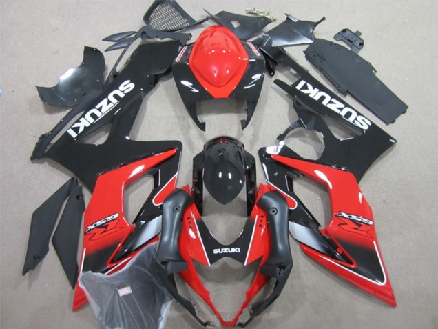 2005-2006 Suzuki GSXR 1000 Motorcycle Fairings - Black Red