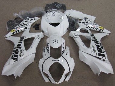 2007-2008 Suzuki GSXR 1000 Motorcycle Fairings - White Black Jordan