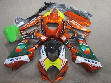 2007-2008 Suzuki GSXR 1000 Motorcycle Fairings - Orange Yellow White Red Green Monster