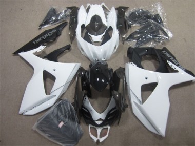 2009-2016 Suzuki GSXR 1000 Motorcycle Fairing Kits - White Black