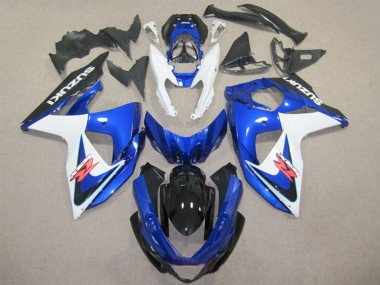 2009-2016 Suzuki GSXR 1000 Abs Fairings - White Blue Black