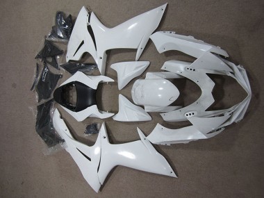 2011-2024 Suzuki GSXR 600 Motorcycle Fairings - White