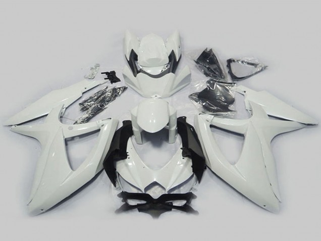 2008-2010 Suzuki GSXR 750 Motorcycle Fairings - Pearl White