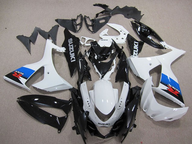 2009-2016 Suzuki GSXR 1000 Motorcycle Plastics - White Blue Black