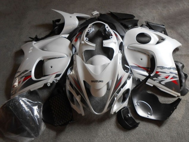 2008-2020 Suzuki GSXR 1300 Hayabusa Motorcycle Fairing - White Black