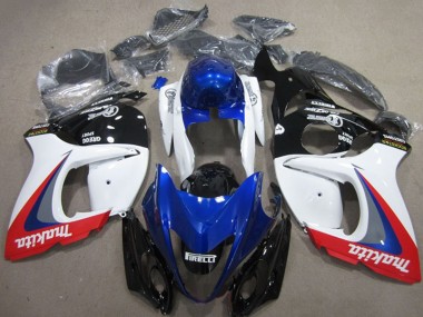 2008-2020 Suzuki GSXR 1300 Hayabusa Motorcycle Fairings - White Blue Red Makita