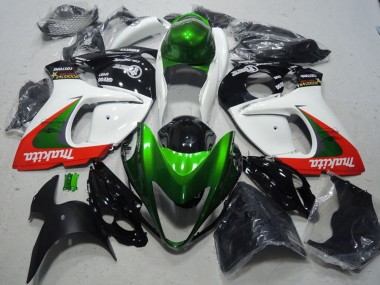 2008-2020 Suzuki GSXR 1300 Hayabusa Motorcycle Fairings - White Green Red Makita