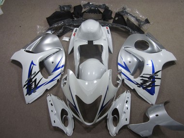 2008-2020 Suzuki GSXR 1300 Hayabusa Motorcycle Fairing - White Blue