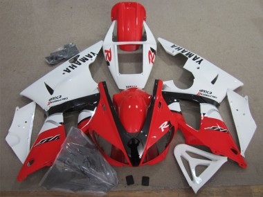 2009-2011 Yamaha YZF R1 Motorcycle Fairing - White Red Black