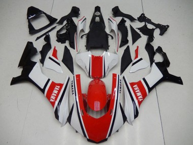 2015-2019 Yamaha YZF R1 Motorcycle Fairings - White Red Black