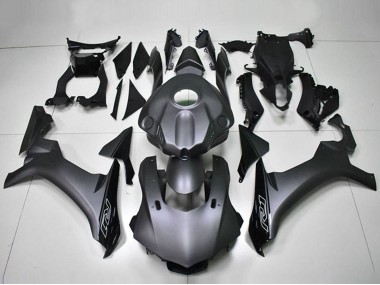 2015-2019 Yamaha YZF R1 Motorcycle Fairing - Matte Black Glossy Black