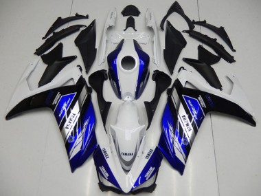 2015-2018 Yamaha YZF R3 Motorcycle Fairings - White Blue Black Yamalube