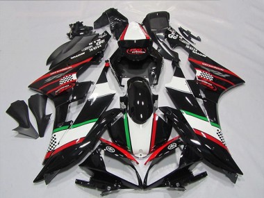 2006-2007 Yamaha YZF R6 Motorcycle Fairings - White Red Glossy Black Green Motul
