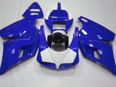 1993-2005 Gloss Blue & White Ducati Ducati 996 748 916 998 Motorcycle Fairings
