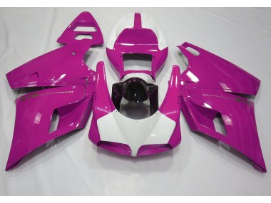 1993-2005 Gloss Pink & White Ducati Ducati 996 748 916 998 Motorcycle Fairings