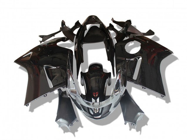 1996-2007 Gloss Black and Red Honda CBR1100XX Motorcycle Fairings