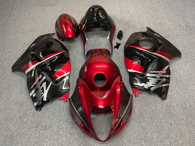 1997-2007 Maroon and Black Style Suzuki GSXR 1300 Hayabusa Motorcycle Fairings