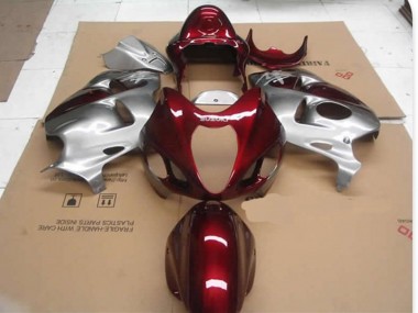 1997-2007 Red D Silver Suzuki GSXR 1300 Hayabusa Motorcycle Fairings