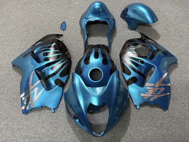1997-2007 Sky Blue and Black Suzuki GSXR 1300 Hayabusa Motorcycle Fairings