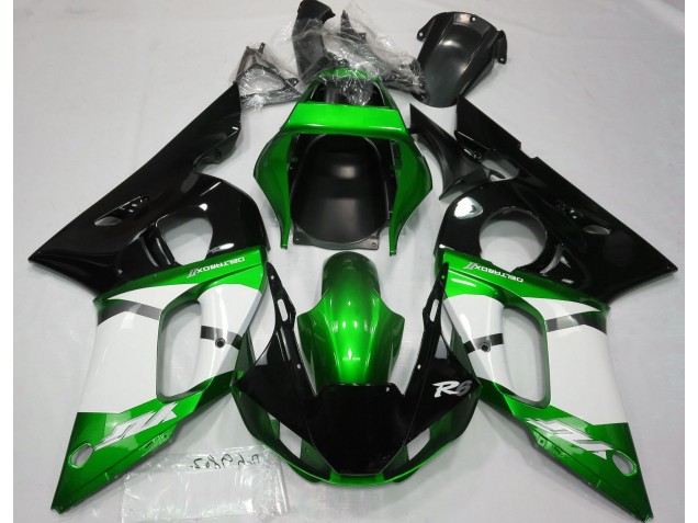 1998-2002 Metallic Green Yamaha R6 Motorcycle Fairings