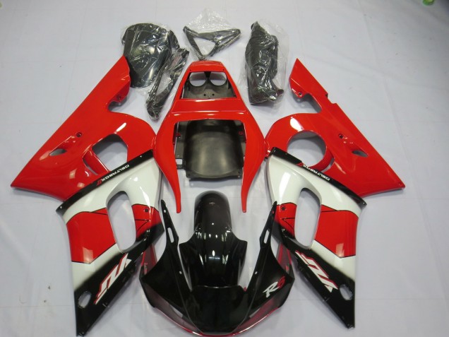 1998-2002 Red White and Black Yamaha R6 Motorcycle Fairings