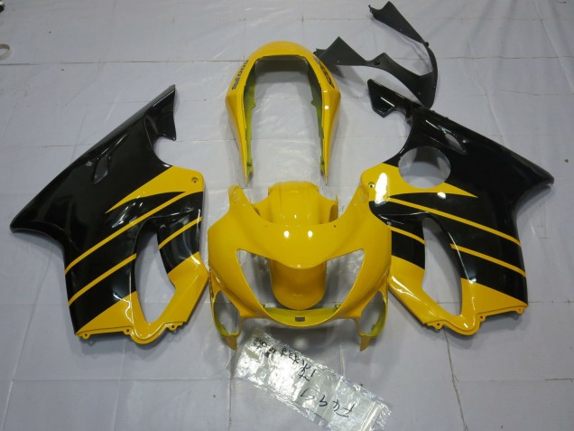 1999-2000 Gloss Yellow and Black Honda CBR600 F4 Motorcycle Fairings