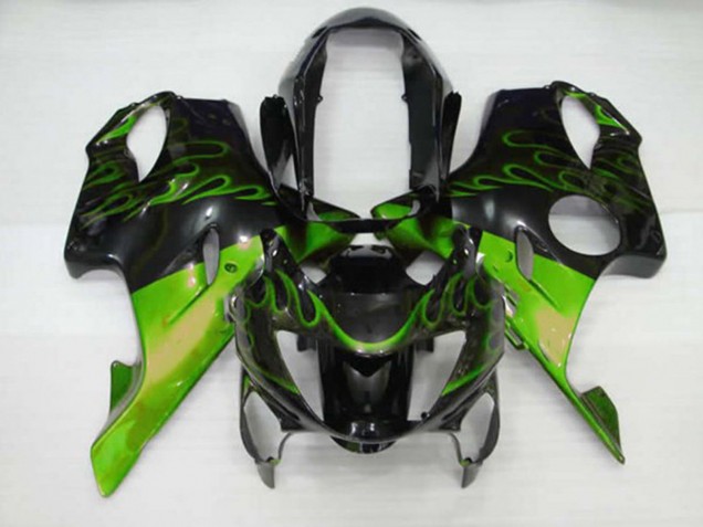 1999-2000 Green Flame Honda CBR600 F4 Motorcycle Fairings