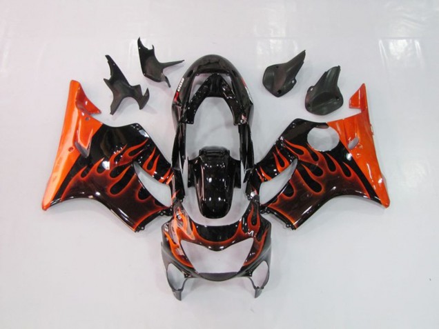 1999-2000 Orange Flame Honda CBR600 F4 Motorcycle Fairings