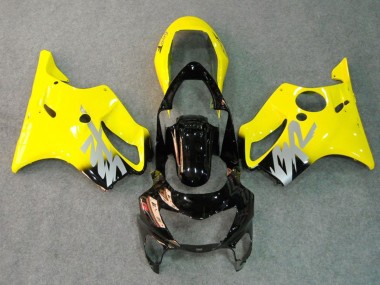 1999-2000 Yellow Silver Decal Honda CBR600 F4 Motorcycle Fairings