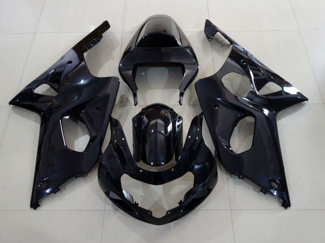 2000-2002 Gloss Black Suzuki GSXR 1000 Motorcycle Fairings