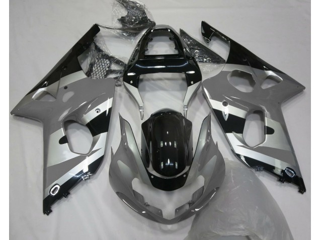 2000-2002 Grey Silver OEM Style Suzuki GSXR 1000 Motorcycle Fairings