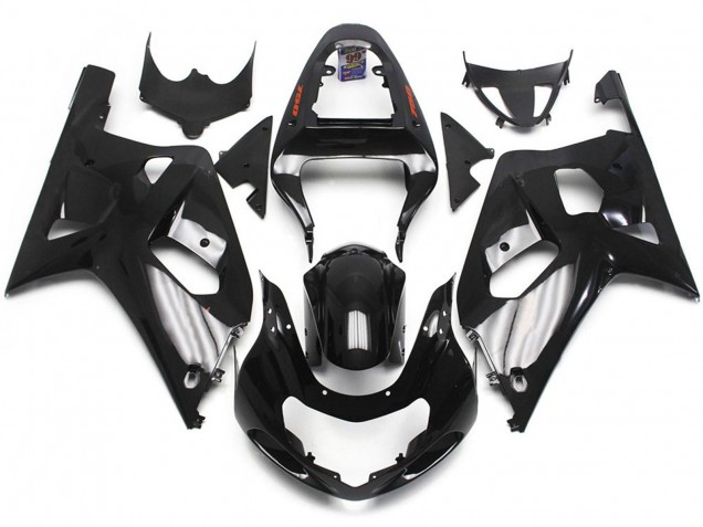 2001-2003 Gloss Black Suzuki GSXR 600-750 Motorcycle Fairings