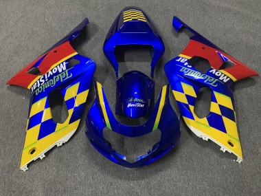 2001-2003 Telefonica Suzuki GSXR 600-750 Motorcycle Fairings