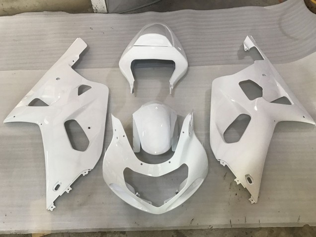 2001-2003 White RS Suzuki GSXR 600-750 Motorcycle Fairings