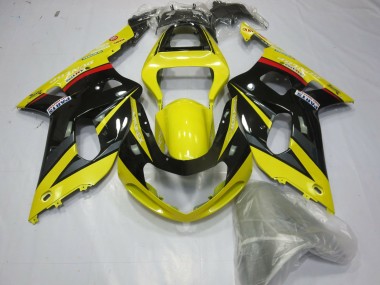 2001-2003 Yellow Black and Grey Suzuki GSXR 600-750 Motorcycle Fairings