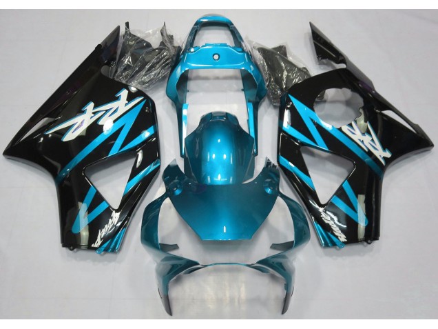 2002-2003 Electric Light Blue Honda CBR954RR Motorcycle Fairings