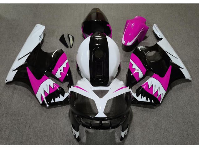 2002-2005 Pink Shark Kawasaki ZX12R Motorcycle Fairings