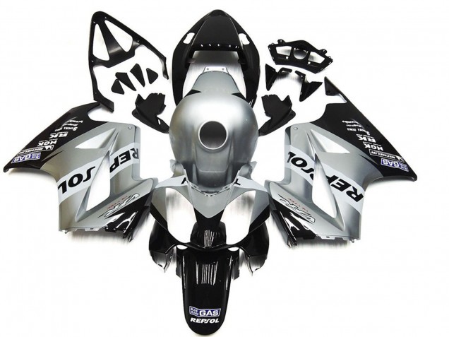 2002-2012 Silver Repsol Honda VFR800 Motorcycle Fairings