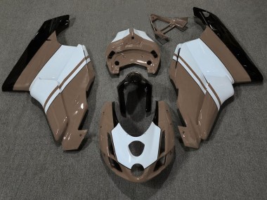 2003-2004 Gloss Brown & White Ducati Ducati 749 999 Motorcycle Fairings