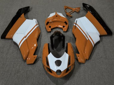 2003-2004 Gloss Orange & White Ducati Ducati 749 999 Motorcycle Fairings