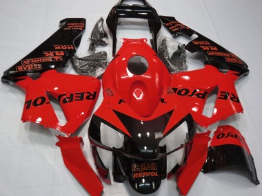 2003-2004 Gloss Red Repsol Honda CBR600RR Motorcycle Fairings