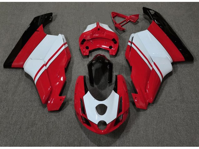 2003-2004 Gloss Red & White Ducati Ducati 749 999 Motorcycle Fairings