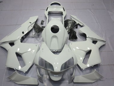 2003-2004 Gloss White Plain Honda CBR600RR Motorcycle Fairings