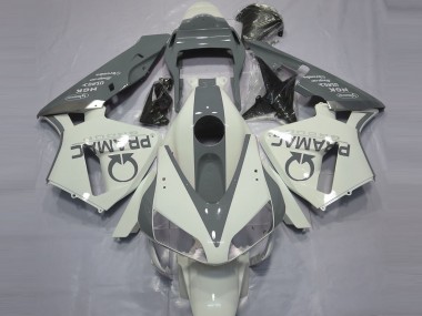 2003-2004 Gloss White and Grey PRAMAC Honda CBR600RR Motorcycle Fairings