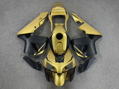 2003-2004 Gold & Matte Black Honda CBR600RR Motorcycle Fairings